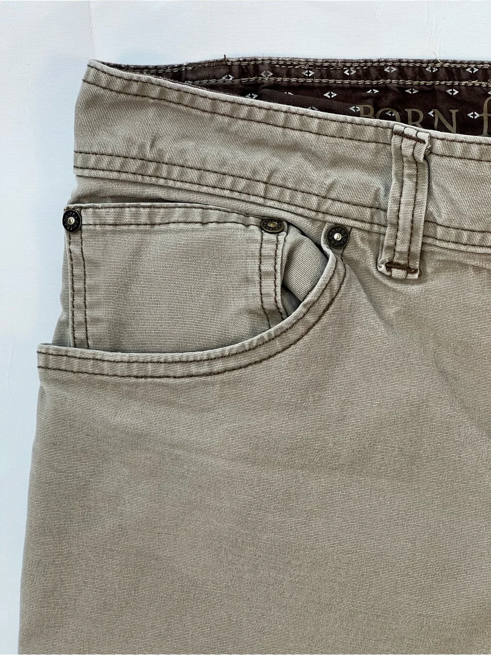 Prana Men's Slim Jeans in Taupe-Grey, 32 waist